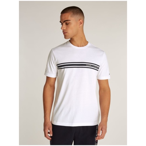 TOMMY HILFIGER Central chest stripe tee